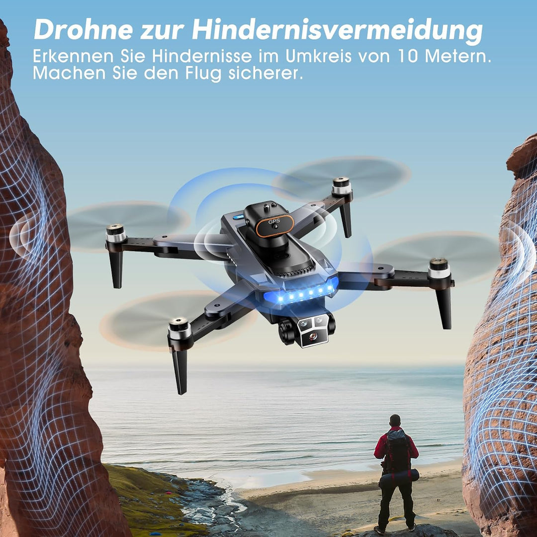 P17 GPS Drohne mit Kamera 4K für Erwachsene, bürstenloser Motor, 54 Min Flugzeit mit 3 Akkus, unter
