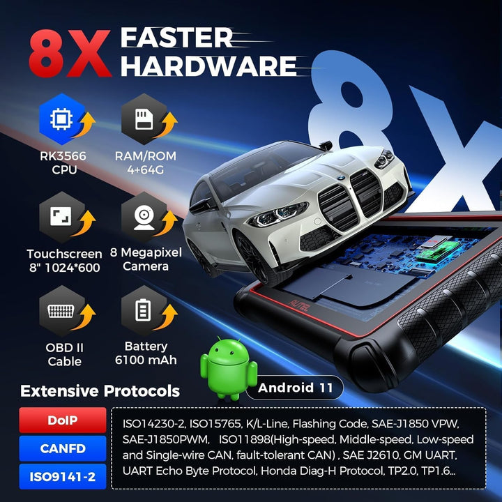 Autel MaxiCOM MK900 OBD2 Diagnosegerät Auto: 2026 Bidirektional Wie MK900BT KFZ Diagnosegerät, Upgra