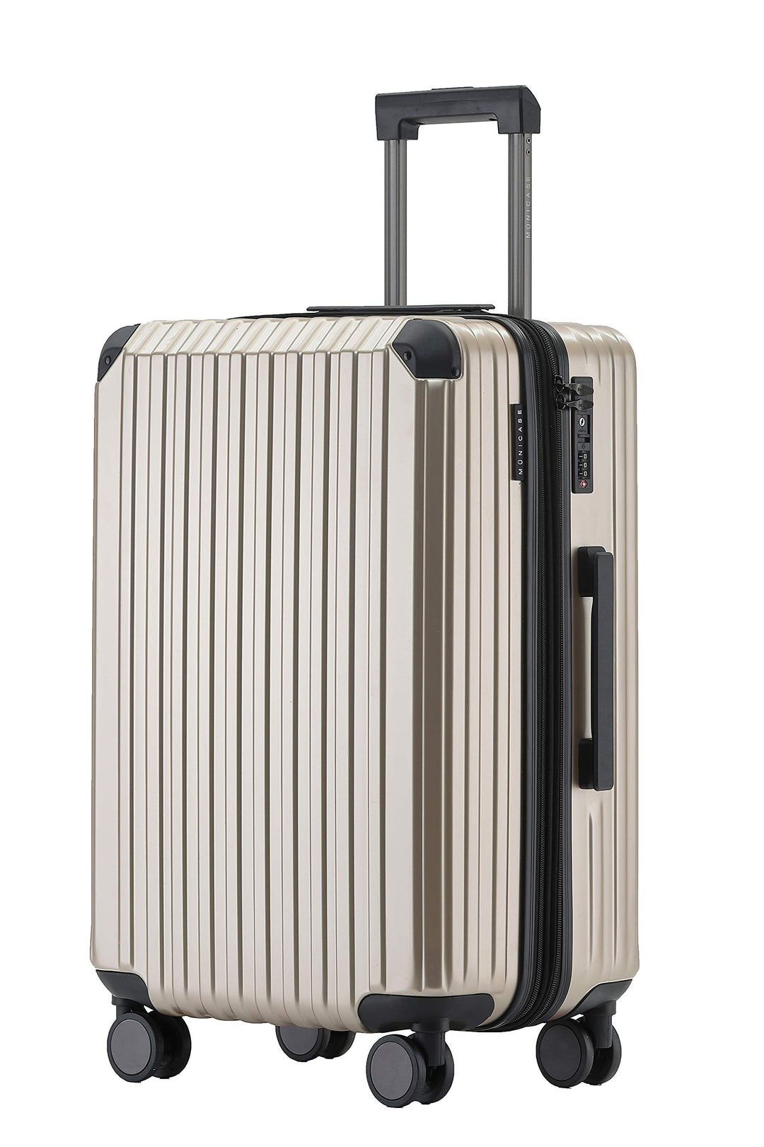 M816 TSA-Schloss, Dehnungsfuge, Teleskopgriff, Reisekoffer mit 4 Rollen, Hartschale, Grosse 76cm, Ch