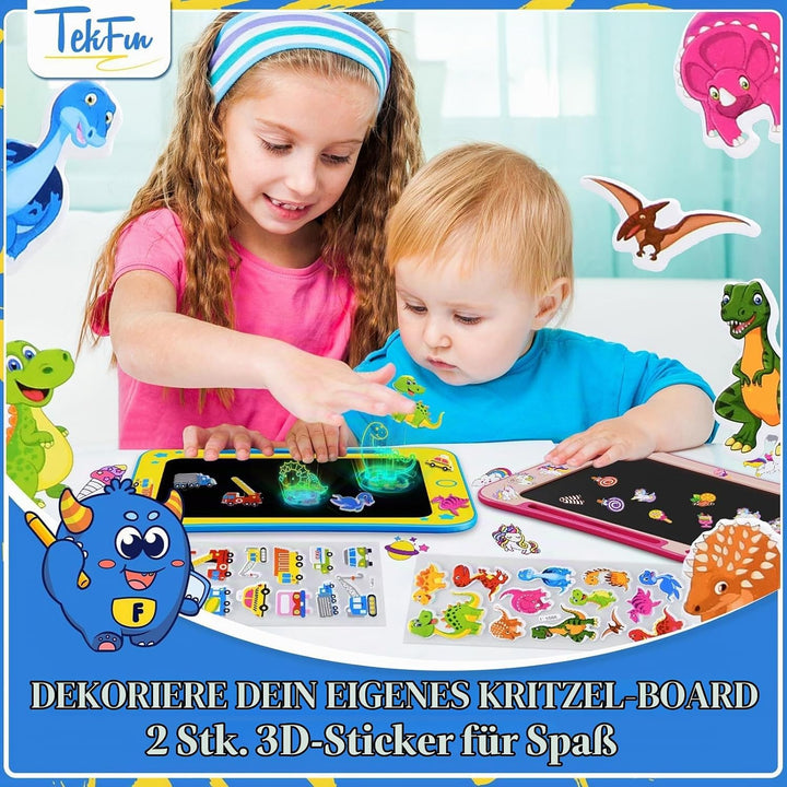 TEKFUN LCD Schreibtafel Kinder Spielzeug, 8,5 Zoll Zaubertafel Maltafel ab 3 4 5 6 7 Jahre alt Junge