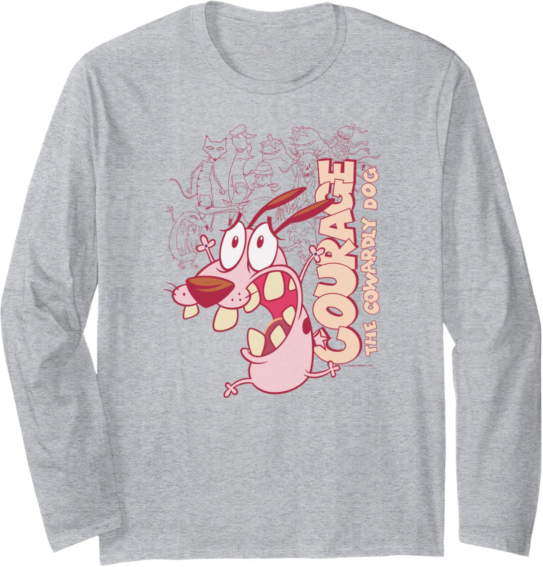 Courage the Cowardly Dog Running Scared Langarmshirt
