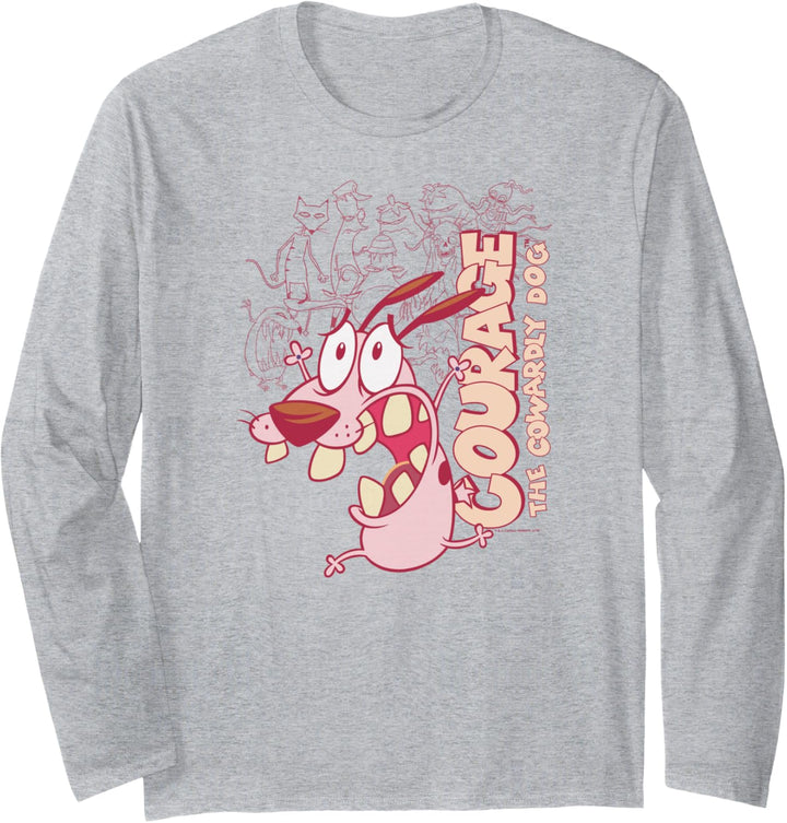 Courage the Cowardly Dog Running Scared Langarmshirt