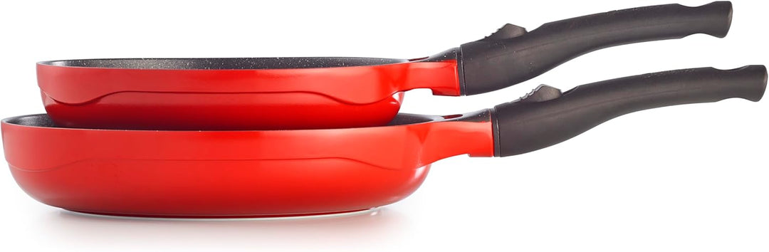 Pradel Excellence - PCUI003001-2er-Set Magma Aluminiumgusspfannen Ø24/28cm - Antihaftbeschichtung in