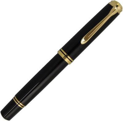 Pelikan Premium M600 Füllfederhalter F Farbe Plume Schwarz, Schwarz