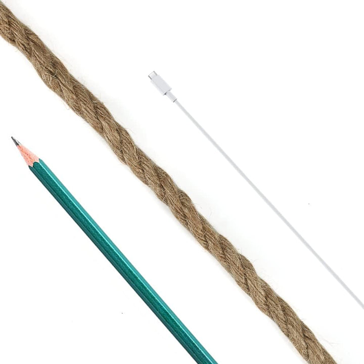 Vivifying Hanfseil, 30m 8mm Juteseil, Schwere Seil für Handwerk, Floristik, DIY, Dekoration, Bündel,