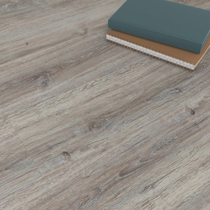 ARTENS - PVC Bodenbelag MAYUM - Selbstklebende Vinyl-Dielen - Vinylboden - Holz-Effekt - Hellgrau/Gr