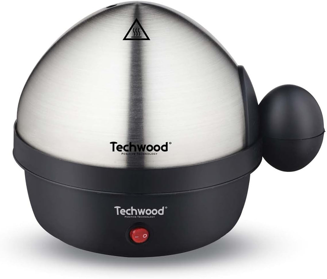 Techwood TO-007 Kocher, 1 bis 7, Harteier, Wollen, Schalen, Gebürsteter Stahl, Schwarz