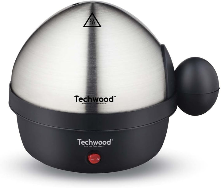 Techwood TO-007 Kocher, 1 bis 7, Harteier, Wollen, Schalen, Gebürsteter Stahl, Schwarz