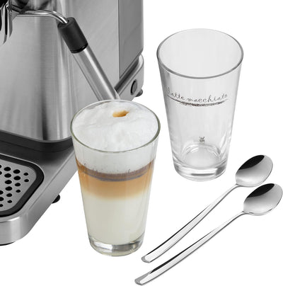 WMF Clever&More Latte Macchiato Gläser Set 12-teilig mit Löffel, Aufrdruck, 280 ml,spülmaschinengeei