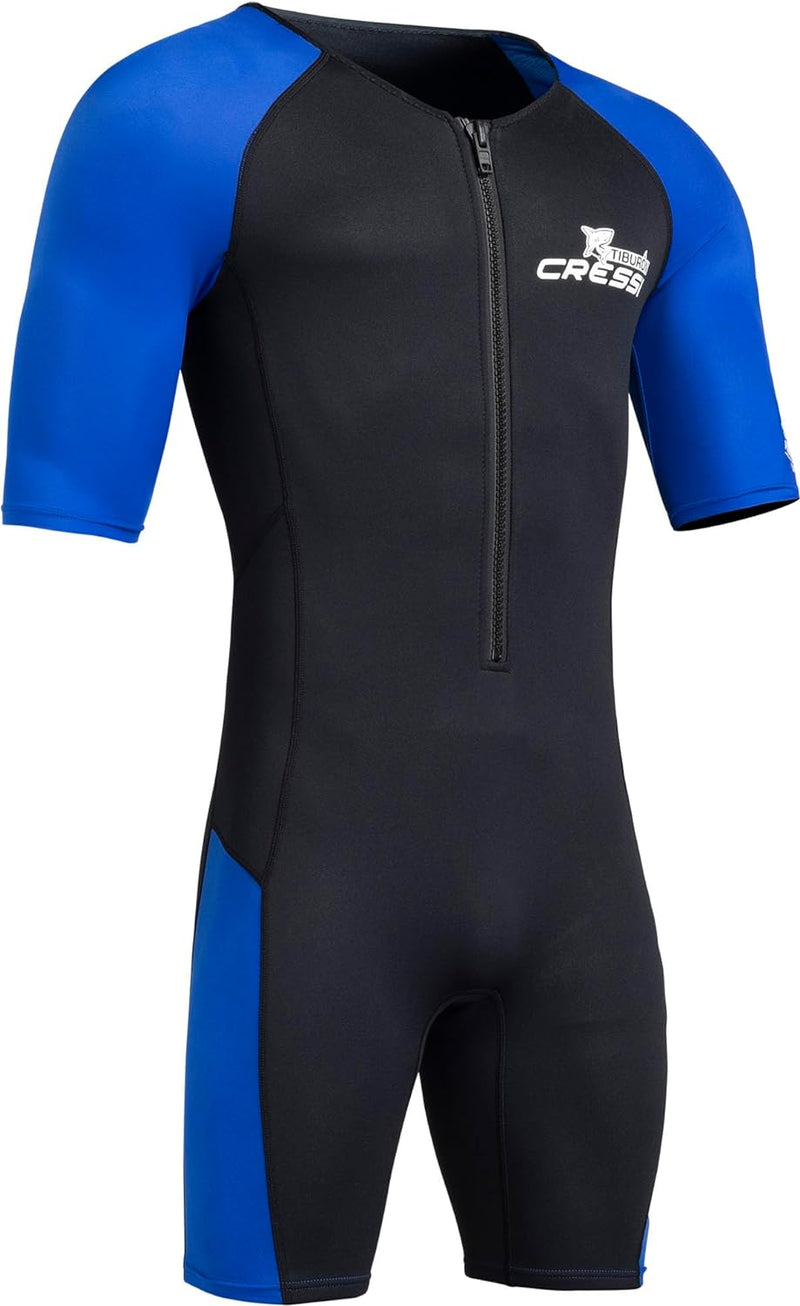 Cressi Tiburon Man Shorty Wetsuit 3mm - Shorty Neoprenanzug für Männer zum Schnorcheln, Schwimmen un