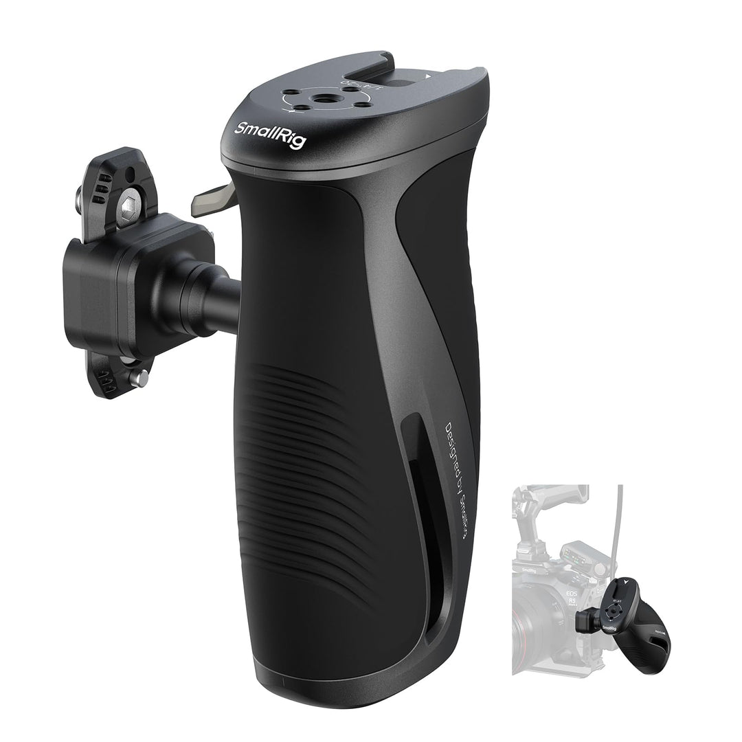 SMALLRIG Rotating Side Handle Drehbarer Seitengriff mit HawkLock“ H21 Schnellverschluss-NATO-Klemme,