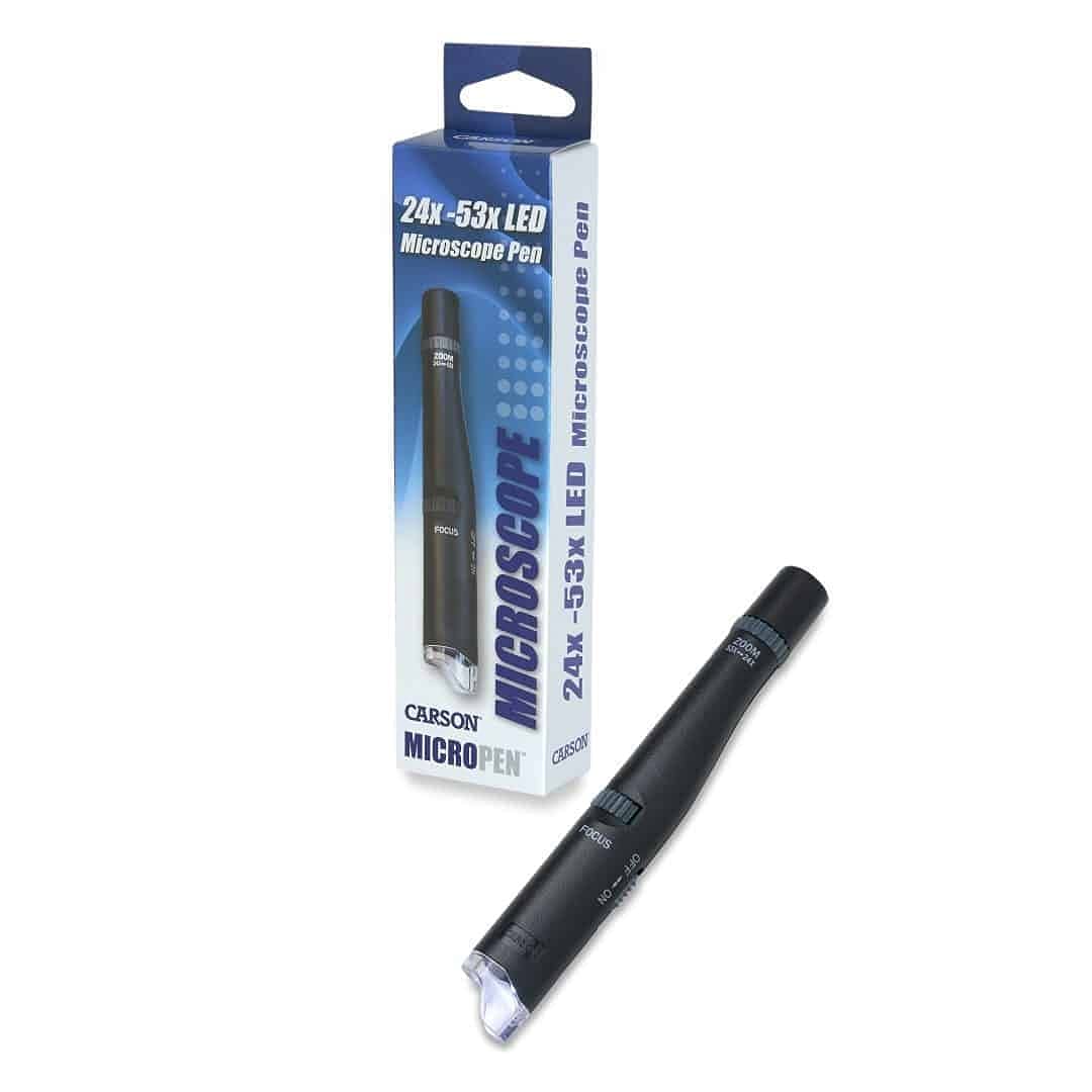 Carson MicroPen 24x-53x Mikroskop- und Lupenstift mit LED (MP-300)