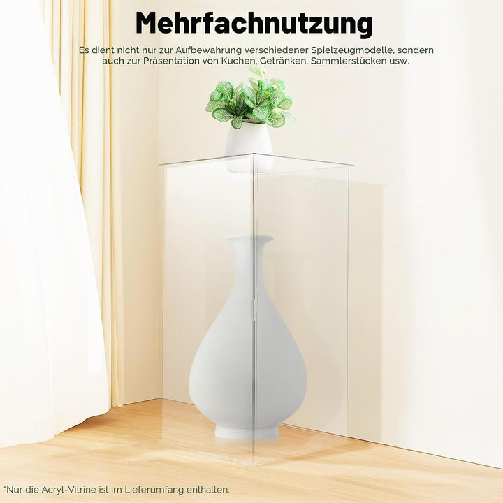 Acryl Präsentationsständer Transparent 60cm – Moderner Display Ständer für Blumen, Deko, Sammlerstüc