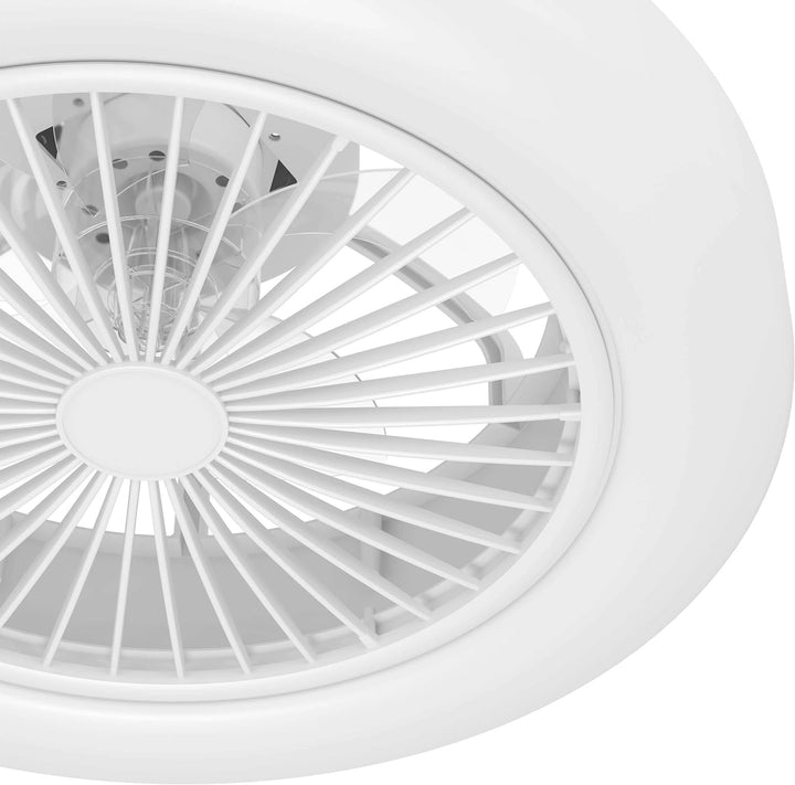 EGLO Deckenventilator mit Beleuchtung Ortona, Ventilator Decke dimmbar mit Fernbedienung, Timer und