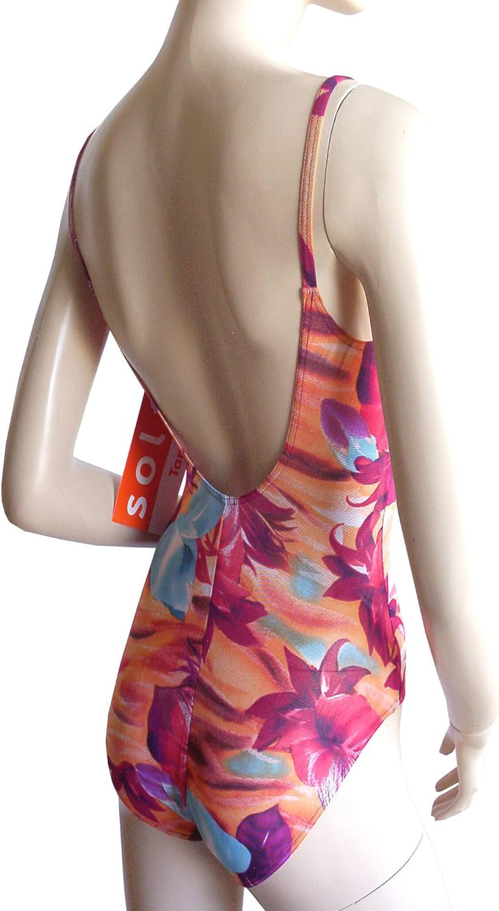 Solar Tan Thru Badeanzug 102894-52 rot, Gr. 38 B-Cup
