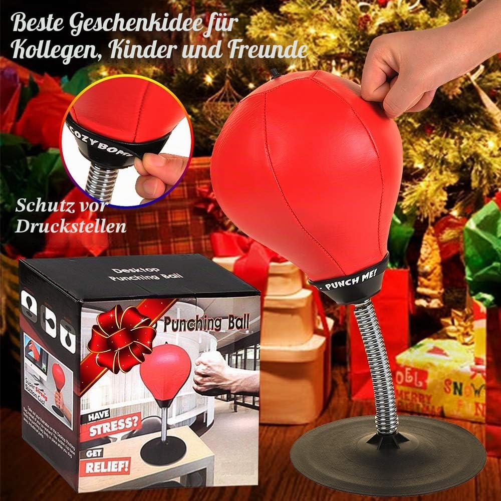 CozyBomB Desktop-Boxsack, Gag-Geschenke für ihn – Stressabbau, freistehend, Schreibtisch, Tisch, Box
