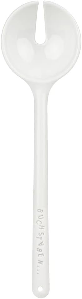 Räder Salatbesteck Buchstabensalat, Porzellan, teilweise glasiert