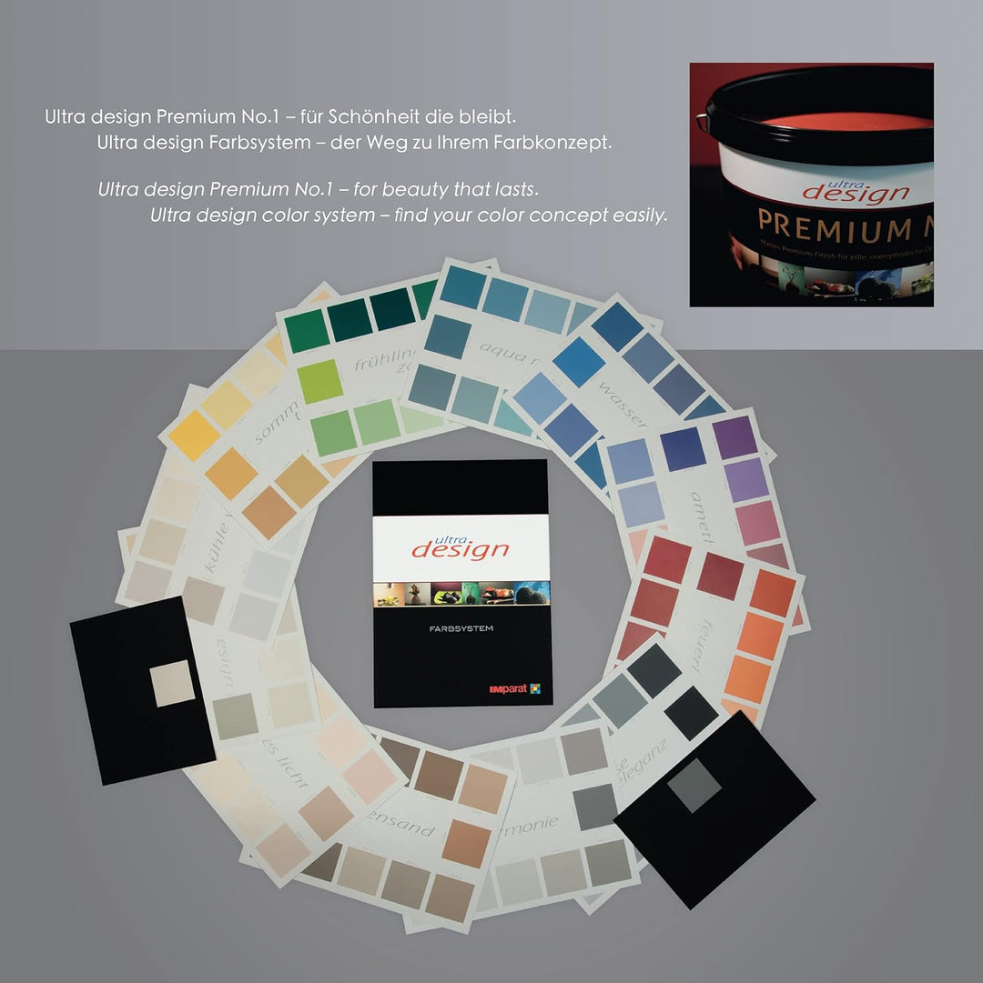 IMparat Ultra design Premium No.1 Wandfarbe, Farbfamilie Zeitlose Eleganz: Grautöne, Innenfarbe für