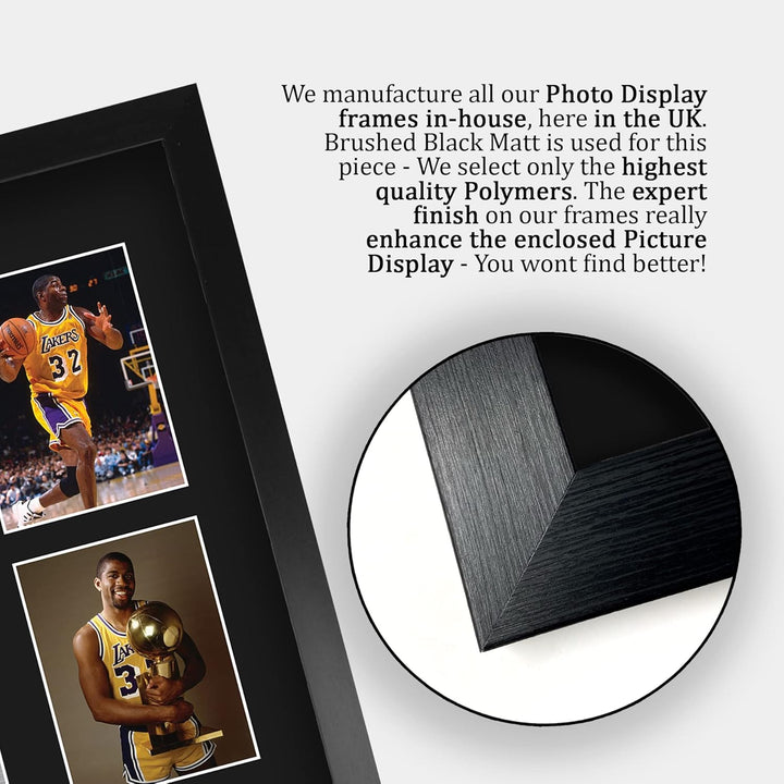 HWC Trading FR A3 Magic Johnson Lakers Geschenke Gedruckt, Signiert Autogramm-Präsentation-Display F