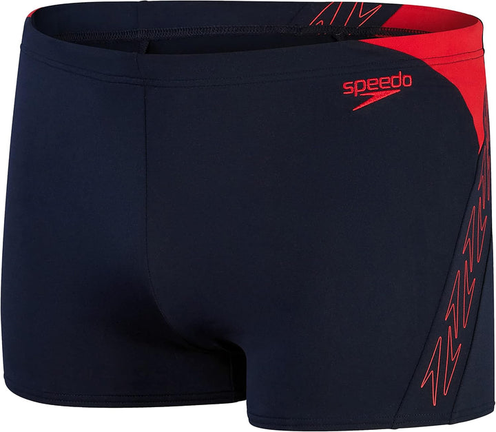 Speedo Herren Hyper Boom Splice I Aquashort 28 Marineblau/Fed Rot, 28 Marineblau/Fed Rot