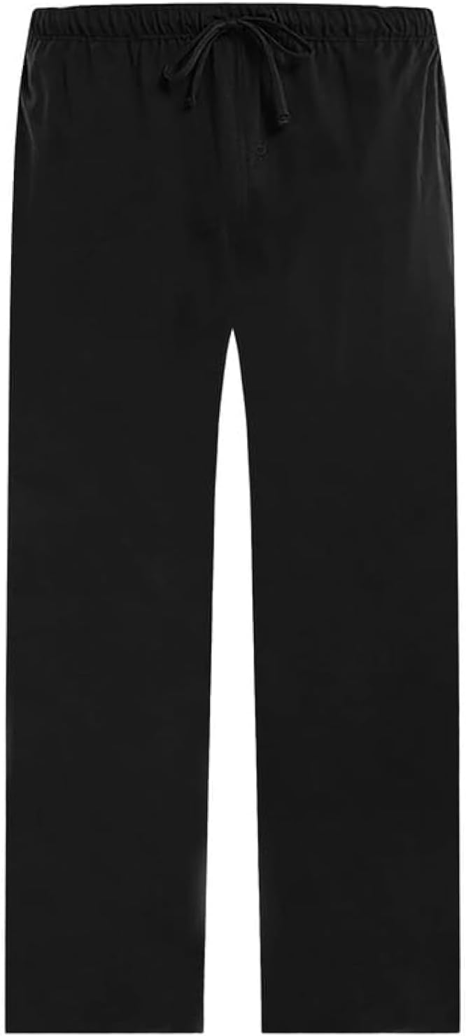 U2SKIIN Pyjamahose Herren lang 100% Baumwolle, Schlafhose Herren Schlafanzughose lang Pyjama Hose Sc