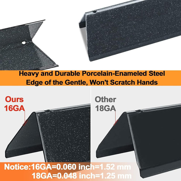 Denmay 7635 38.8cm Porzellan-emailliert Flavorizer Bars für Weber Spirit E/S 210 220 (mit vorderen B