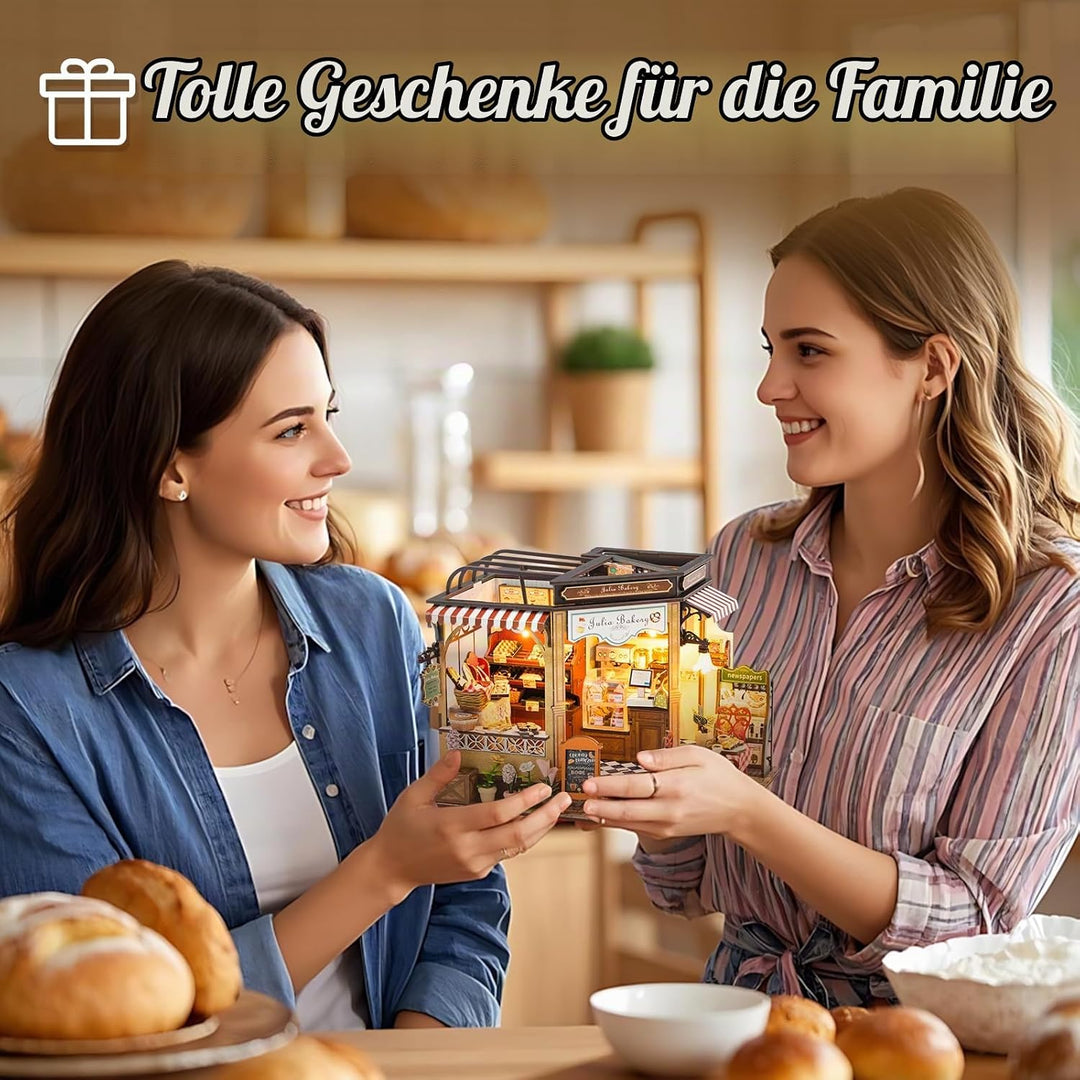 CUTEBEE Book Nook Kit - DIY Puppenhaus Miniaturhaus Kit für Erwachsene zum Bauen Modell Bastelsets 3