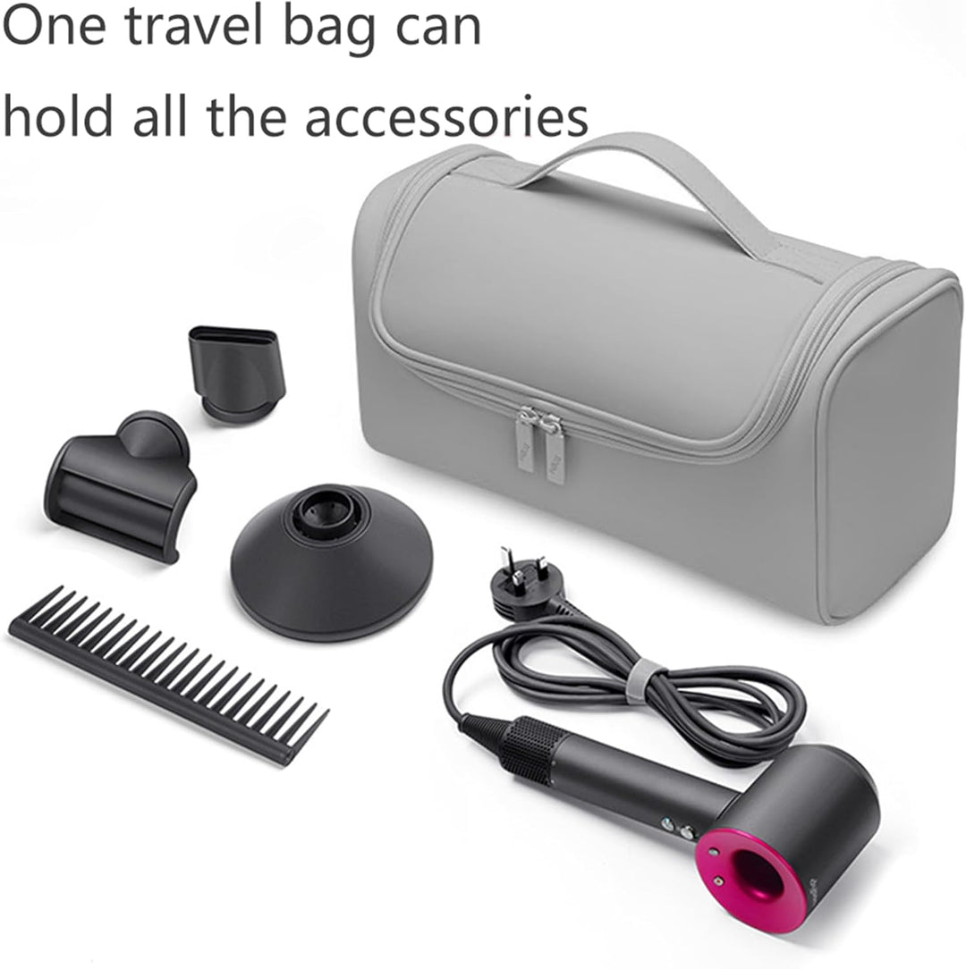 Reisetasche für Haartrockner, tragbare Aufbewahrungstasche mit Aufhängehaken, wasserdichte Organizer