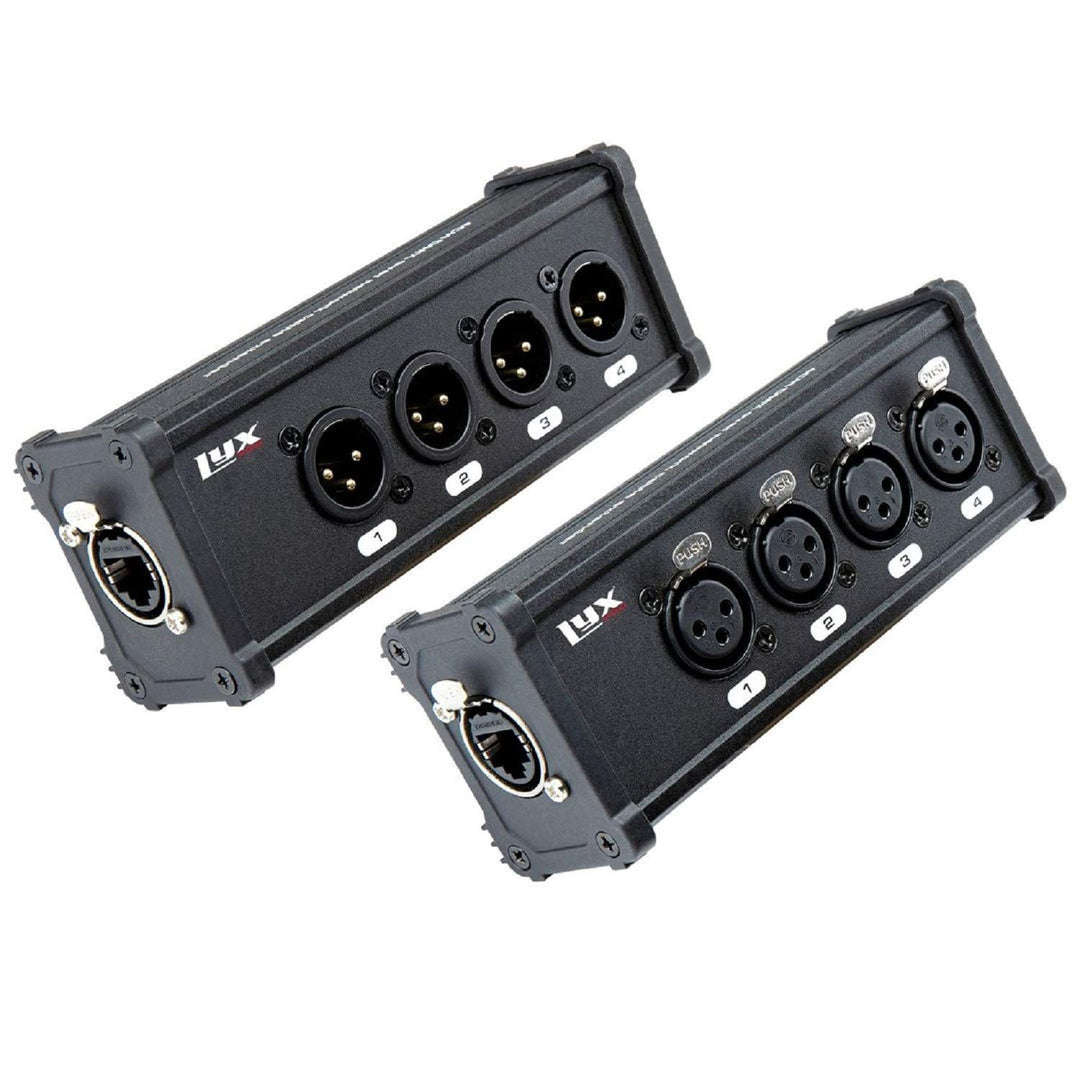 LyxPro 4-Kanal 3-Pin Multi Netzwerk XLR Kabel Breakout für Bühnen-Tonbeleuchtung und Aufnahmestudio-