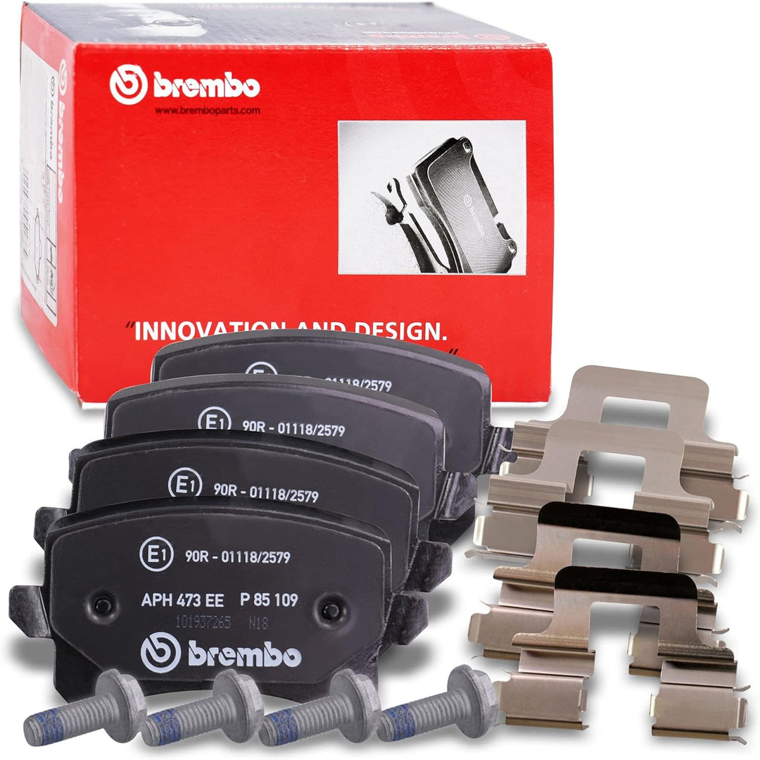 BREMBO Coated Disc Line Bremsenset Hinterachse inkl. Bremsscheiben Hinten Ø 282 mm Voll und Bremsbel