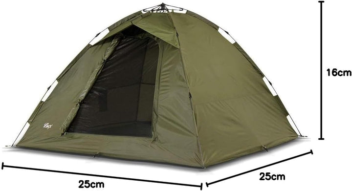 Lucx® Ruck Zuck Zelt/Angelzelt / 1-2 Man Bivvy / 1-2 Mann Karpfenzelt/Campingzelt/Sekundenzelt/Schne