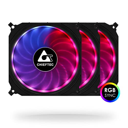 Case Fan 120mm 3-RGB Set/TORNADO CF-3012-RGB Chieftec