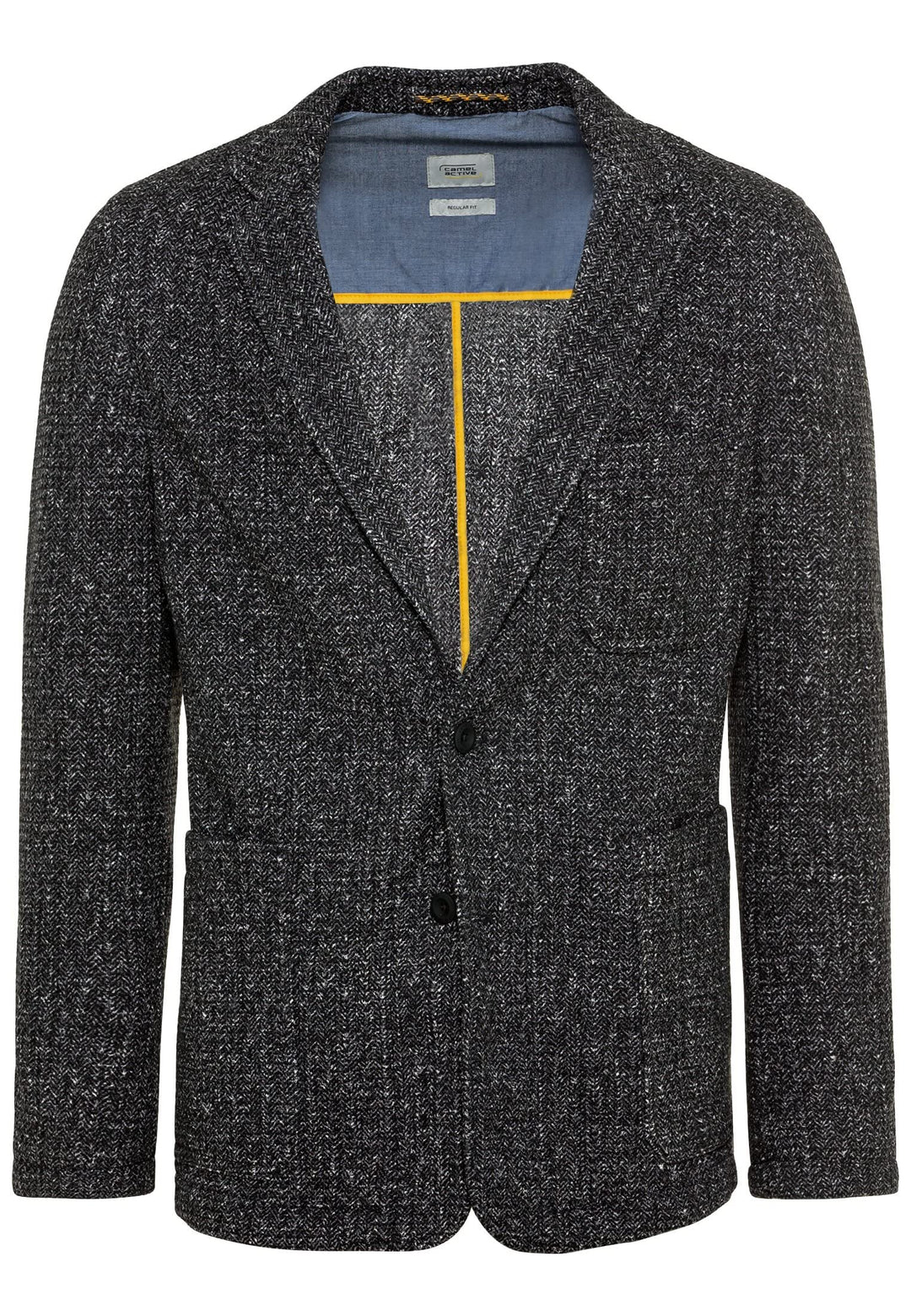 camel active Herren 442305/8i37 Lässiger Blazer 56 Grau, 56 Grau