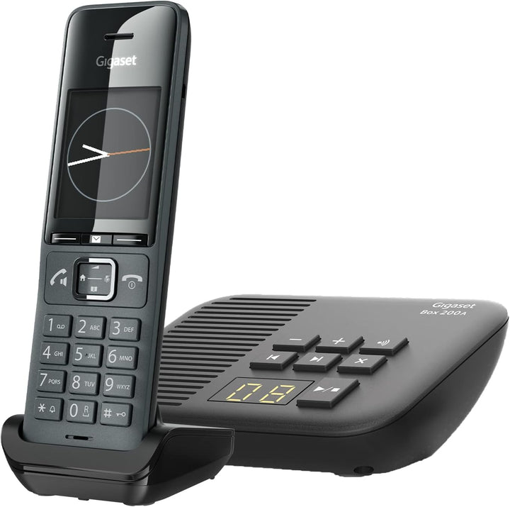 Gigaset Comfort 520HX & Box 200A – DECT-Mobilteil mit Ladeschale – Elegantes Schnurloses Telefon Bes