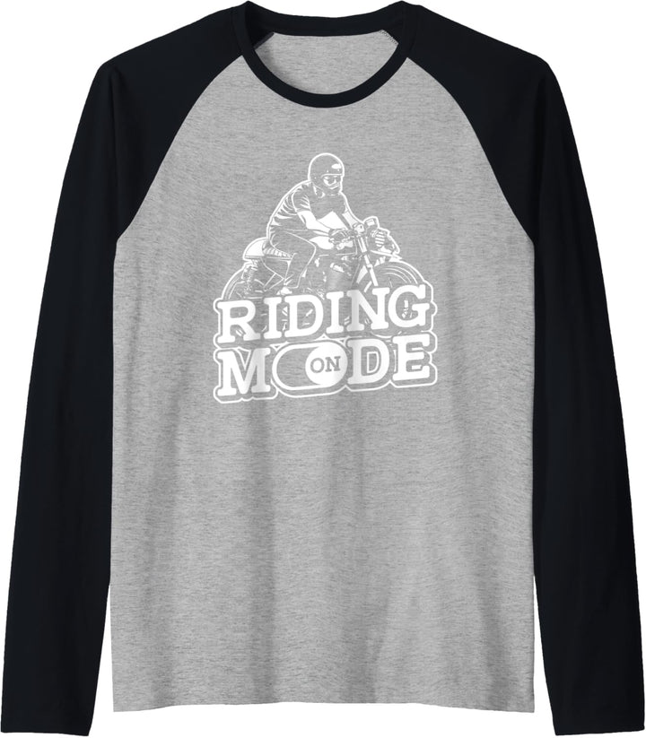 Motorradfahrer Biker - Motorrad Raglan
