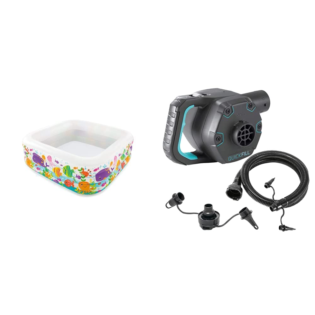 Intex See Aquarium Pool - Kinder Aufstellpool - Planschbecken - 159 x 159 x 50 cm - Für 3+ Jahre & 2