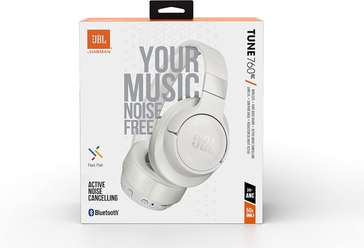 JBL Tune 760 NC – Bluetooth Over-Ear Kopfhörer mit aktivem Noise-Cancelling – Kabellose Ohrhörer mit