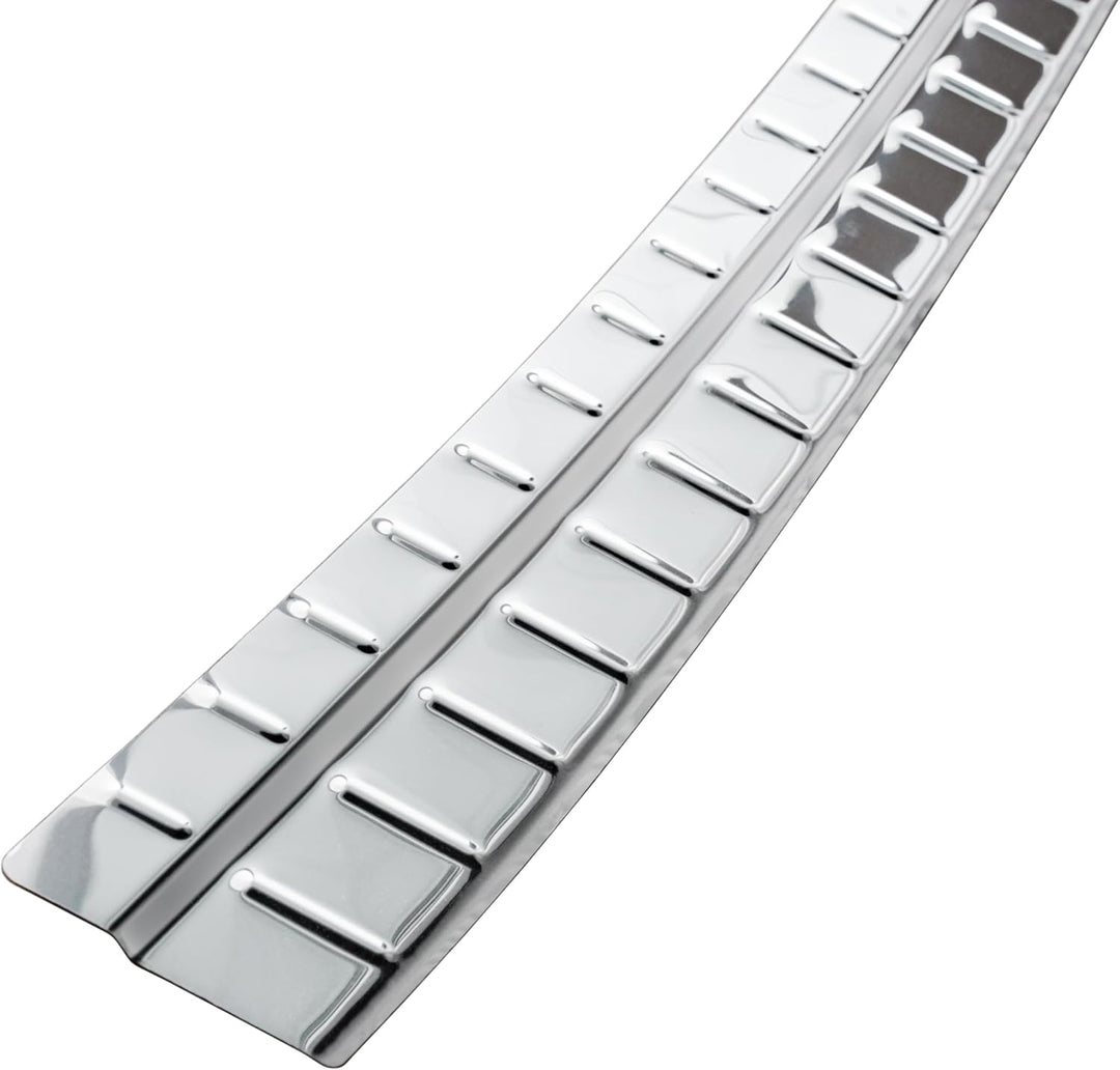 RECAMBO Ladekantenschutz Edelstahl Hochglanz poliert, Chrom Look - kompatibel für Skoda Kodiaq I - B