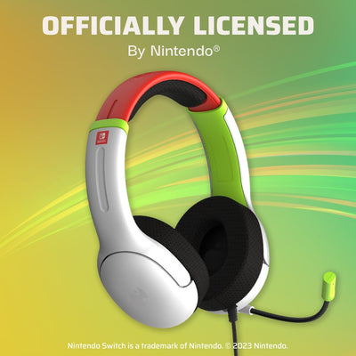 PDP AIRLITE Wired Headset Radiant Racers Nintendo Switch White and green, White and green