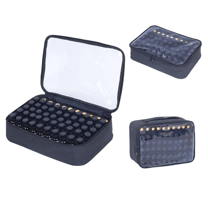 ätherische Öle Tragetasche hält 60 Gitter für 1-3ML Rollenflaschen 5ml, 10ml, 15ml Flaschen Aufbewah