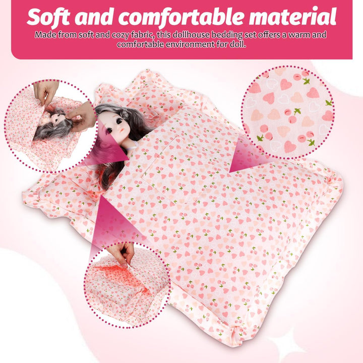 Supvox 1 Satz Puppen-erdbeer-Schlafsack Puppen Erdbeermatratze -Accessoire Doll Erdbeerschlafsack Pu