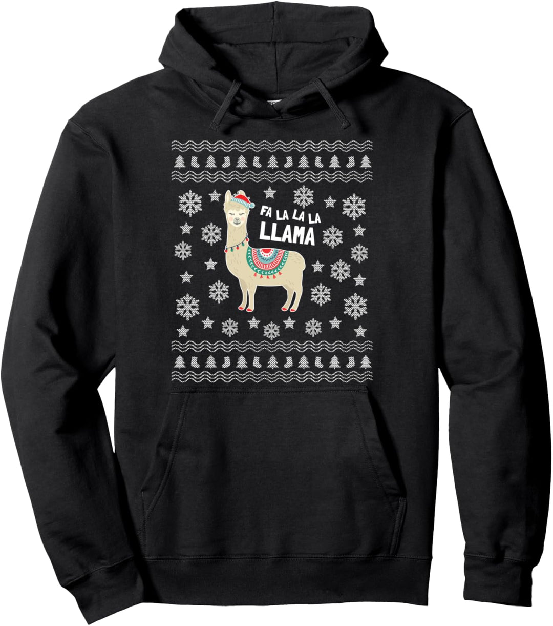 Lama Hässliche Weihnachten Fa La La La Llama Pullover Hoodie