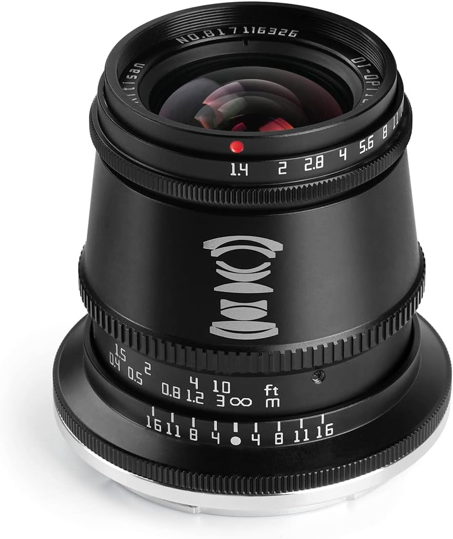TT Artisan 17mm f 1.4 APS-C Objektiv Anschluss L Mount Weitwinkelobjektiv mit manuellem Fokus TTAL17