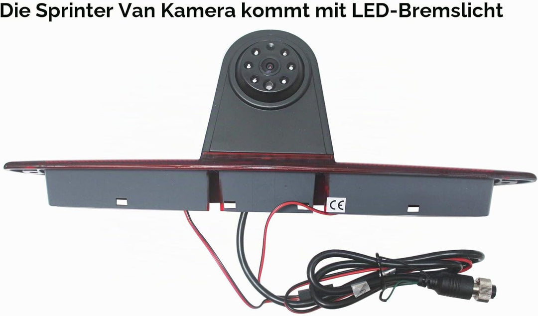 KNRAGHO Sprinter Bremslicht-Rückfahrkamera für M B Sprinter W906 / Crafter Vans Mit LED-Licht Sprint
