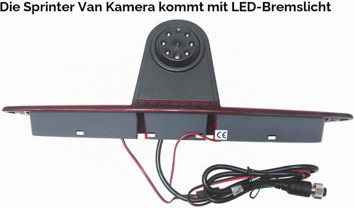 KNRAGHO Sprinter Bremslicht-Rückfahrkamera für M B Sprinter W906 / Crafter Vans Mit LED-Licht Sprint