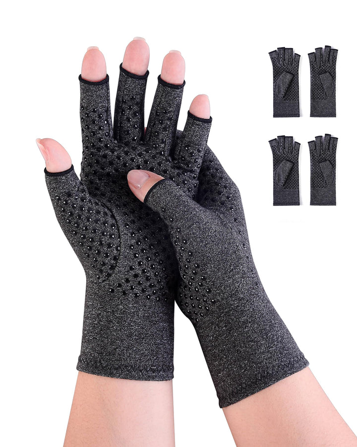 Donfri 2 Paare Arthritis Handschuhe Kompressionshandschuhe Fingerlose handschuhe fr Schmerzlinderung