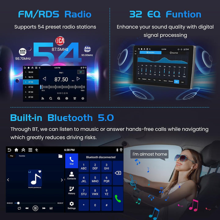 Inefala 4+128G Autoradio für Seat Ibiza 2012-2015 Android 15 mit 9&