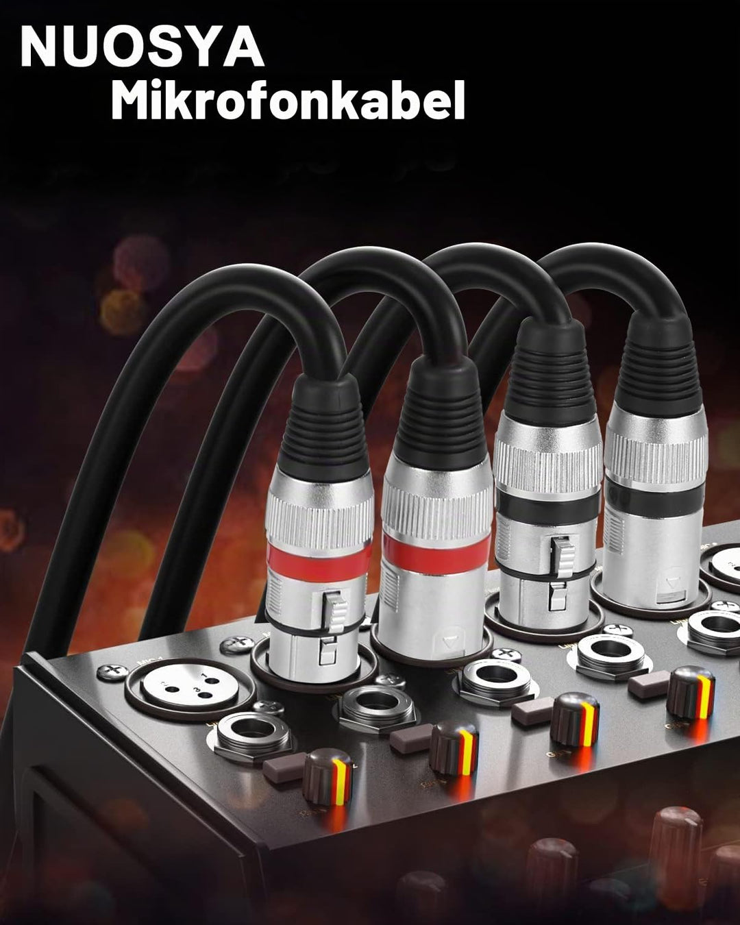 PERMUST 2 Pack XLR Kabel 10M Symmetrisches Mikrofonkabel, XLR-Stecker auf Buchse, Verlängerungskabel