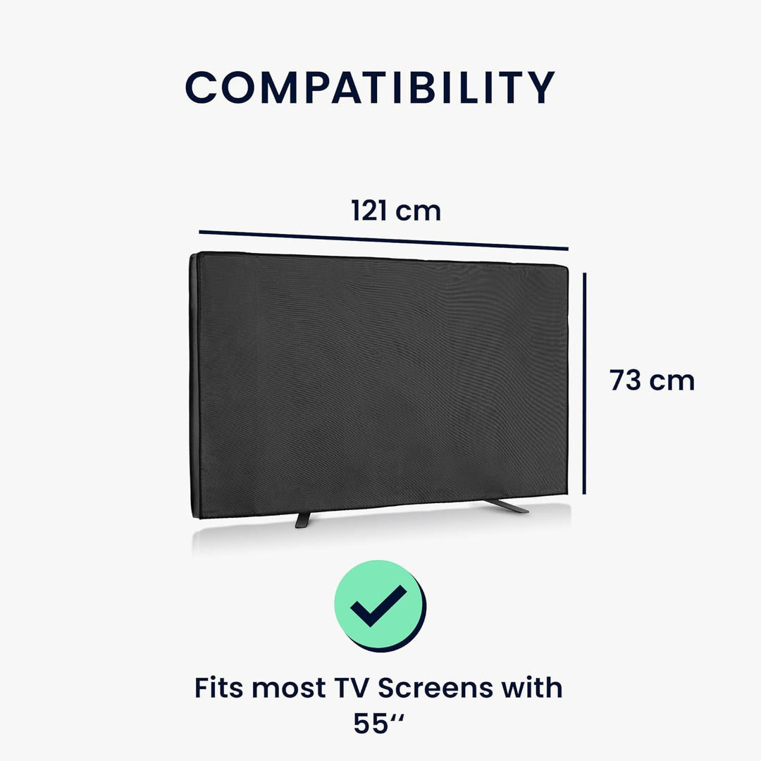 kwmobile 55" TV Outdoor TV Abdeckung - Fernseher Hülle Bildschirmschutz - Schutzhülle wetterfest - S