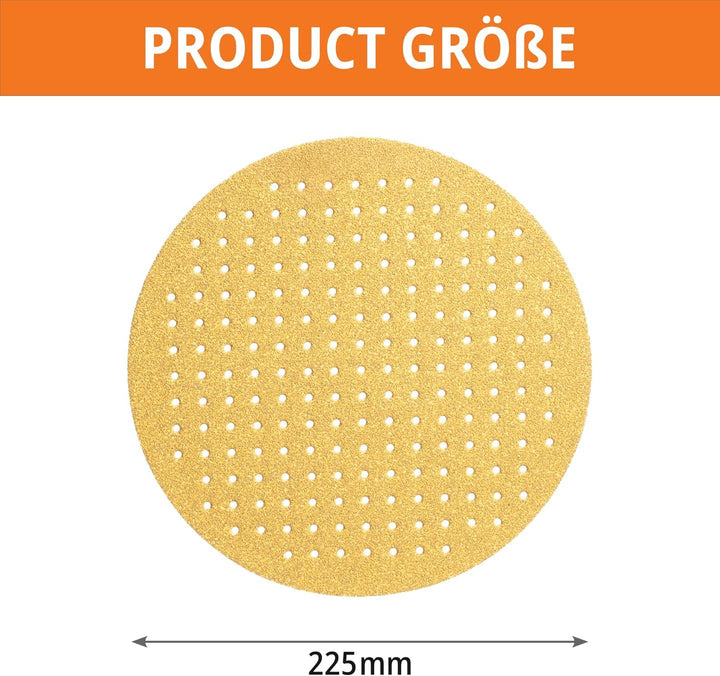 Profi Klett-Schleifscheiben Schleifpapier Schleifgitter von Wabrasive | geeignet für Flex Schleifgir